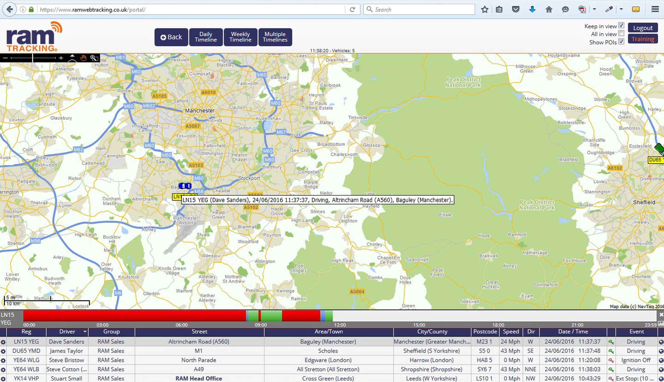 RAMTracking's platform - connected by Wireless Logic Group